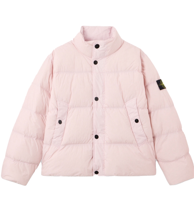 Stone Island - Giubbotti - crinkle reps ny recycled nylon rosa